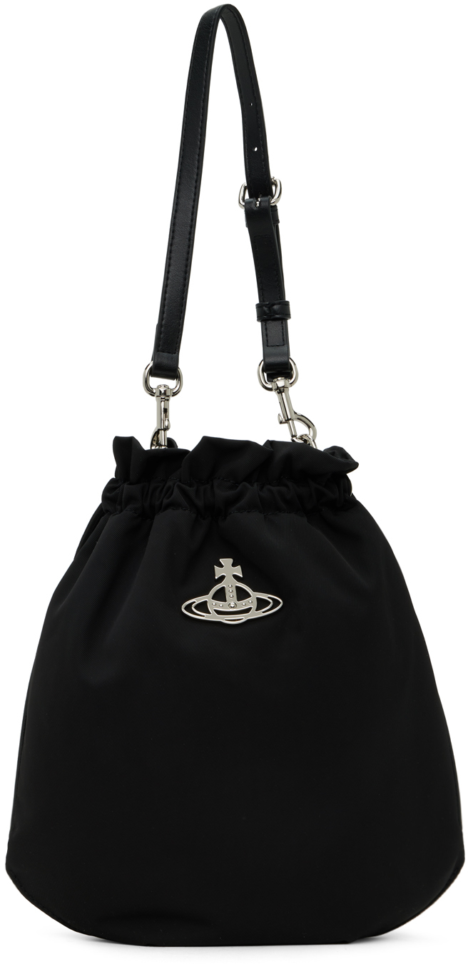 Vivienne Westwood Black Victoria New Heart Bag for Women