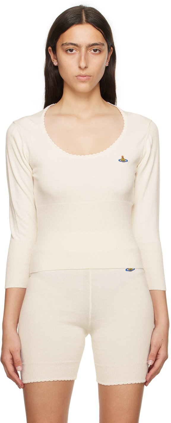 Vivienne Westwood Off-white Bebe Sweater In Cream