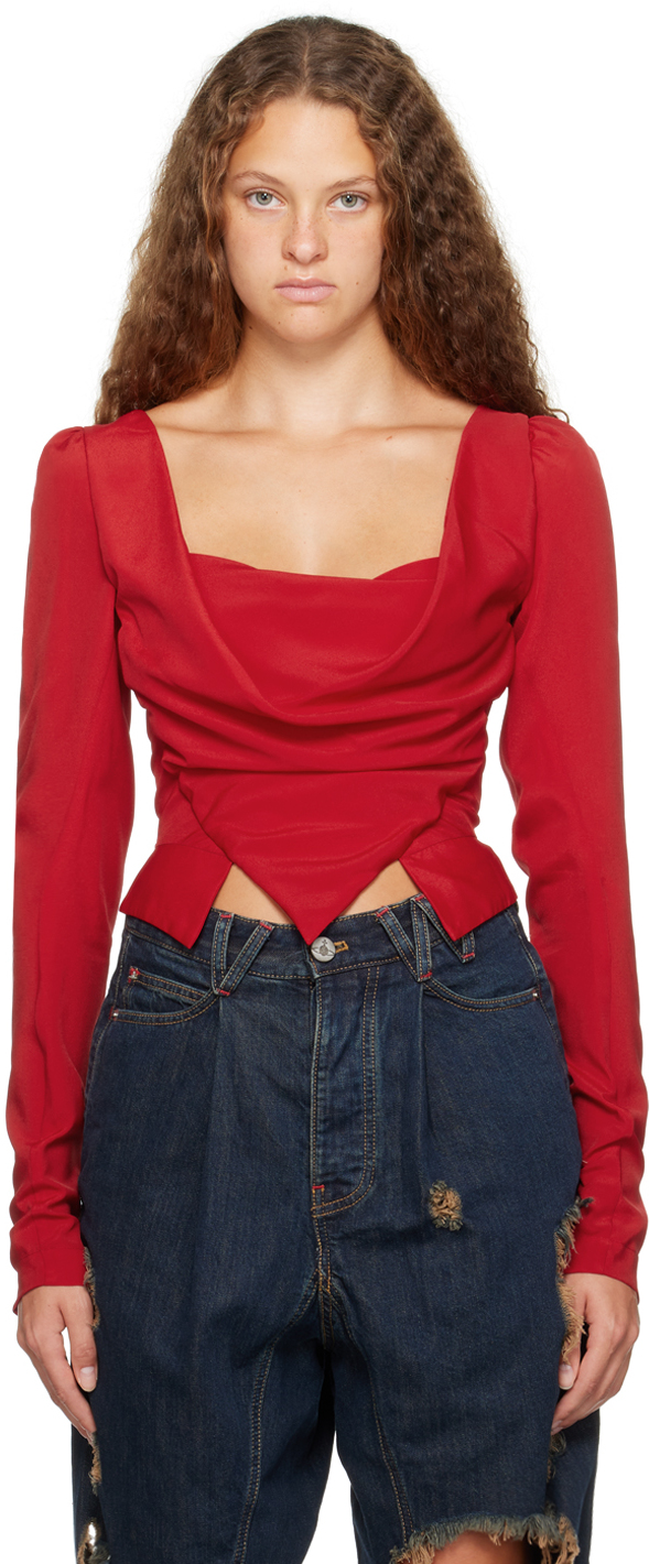 Red Sunday Blouse