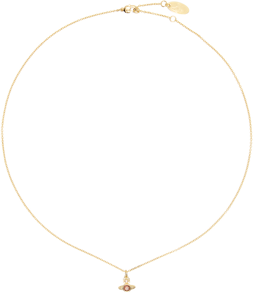 Vivienne Westwood: Gold London Orb Pendant Necklace | SSENSE UK