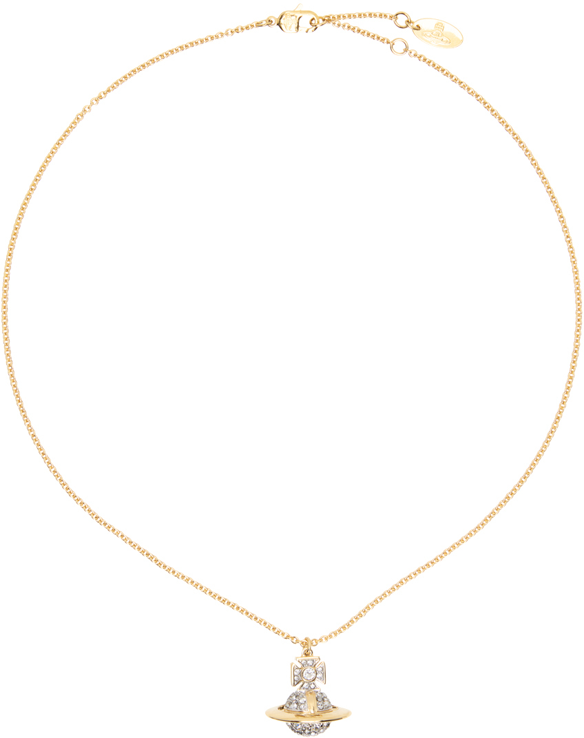 Vivienne Westwood Gold Brighton Pendant Necklace In 233-02r678-r678cn