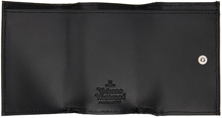 Orb-plaque Saffiano leather wallet, Vivienne Westwood