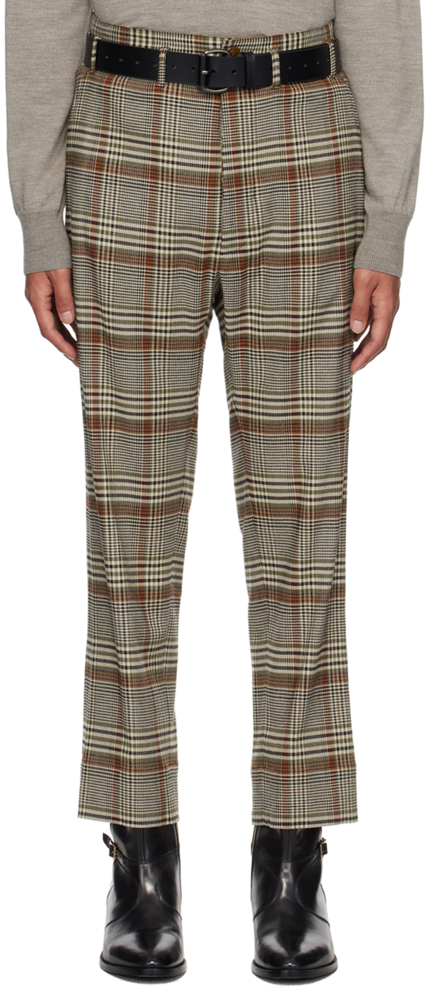 Vivienne Westwood Beige & Brown Cruise Trousers In 233-w00m6-m202si