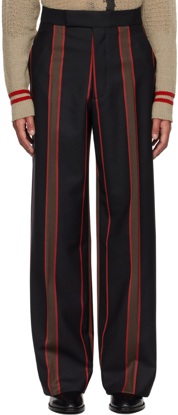 Vivienne Westwood Humphrey Trousers In Black Stripe