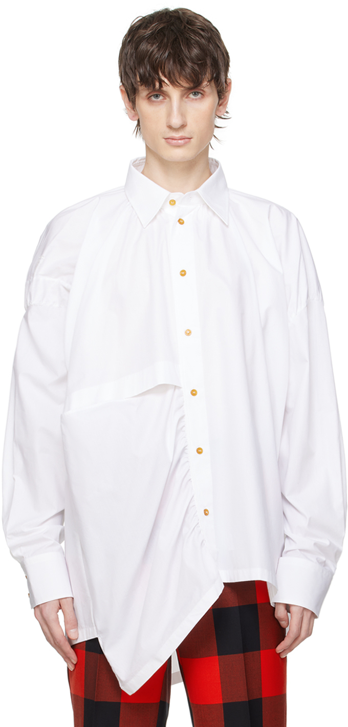 Vivienne Westwood White Gib Shirt In 221-w009q-a401pi