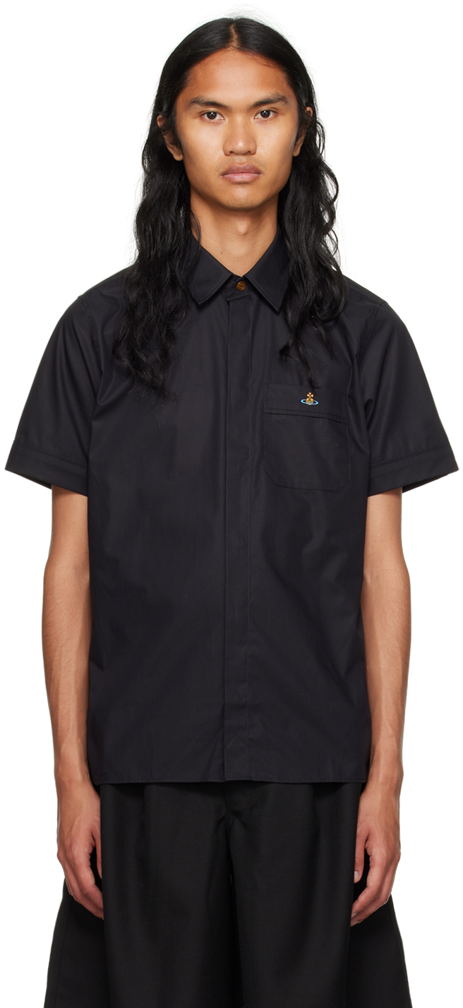 Vivienne westwood black hot sale short sleeve shirt