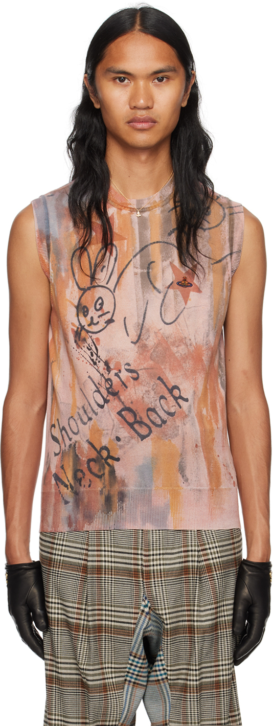 Shop Vivienne Westwood Multicolor Printed Vest In 233-k002h-o101
