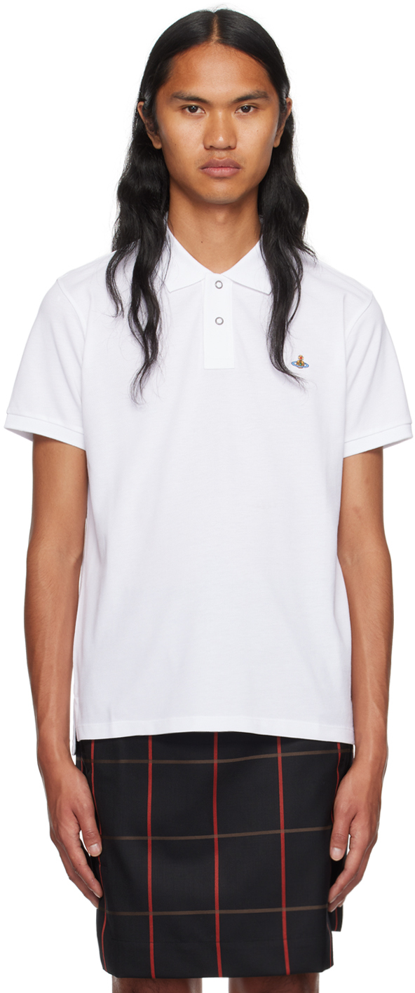 Vivienne Westwood White Classic Polo In 233-j0009-a401po