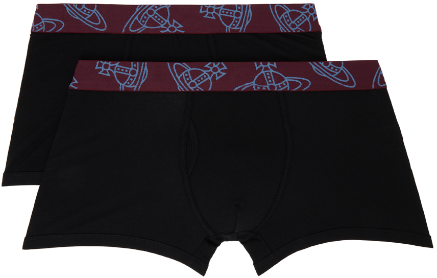Two-Pack Black Boxers