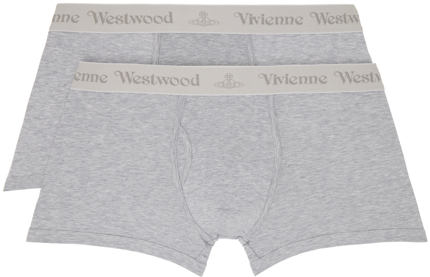 Two-Pack Gray Boxers
