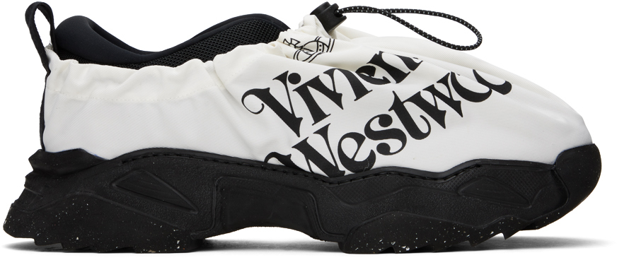 Shop Vivienne Westwood Black & White Romper Bag Sneakers In 233-w00qs-c401