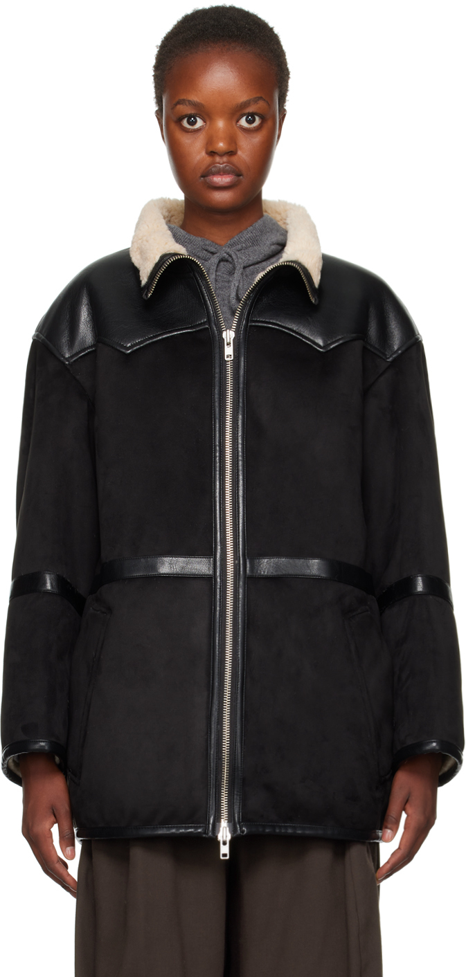 Black Rylee Faux-Shearling Jacket