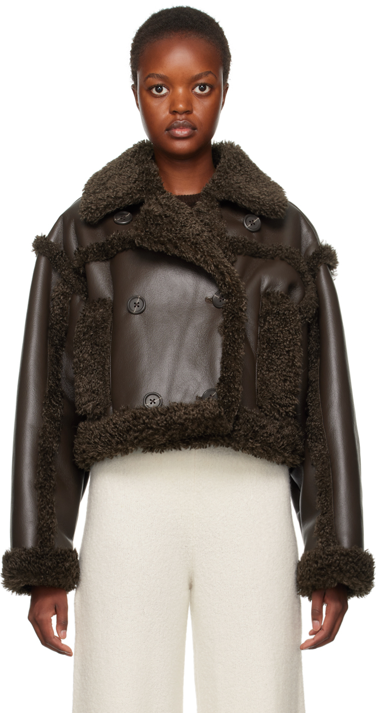 Brown Kristy Faux-Shearling Jacket