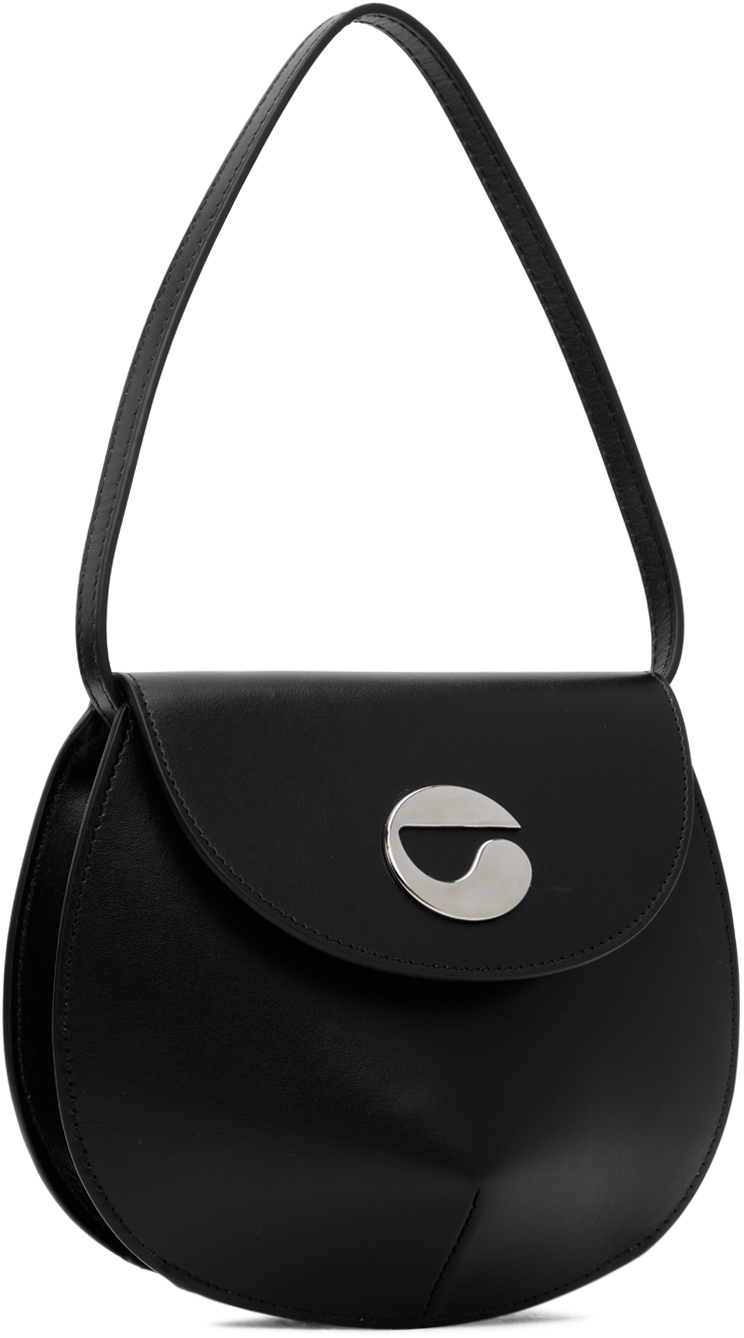 Coperni Ring Pouch tweed mini bag - Black