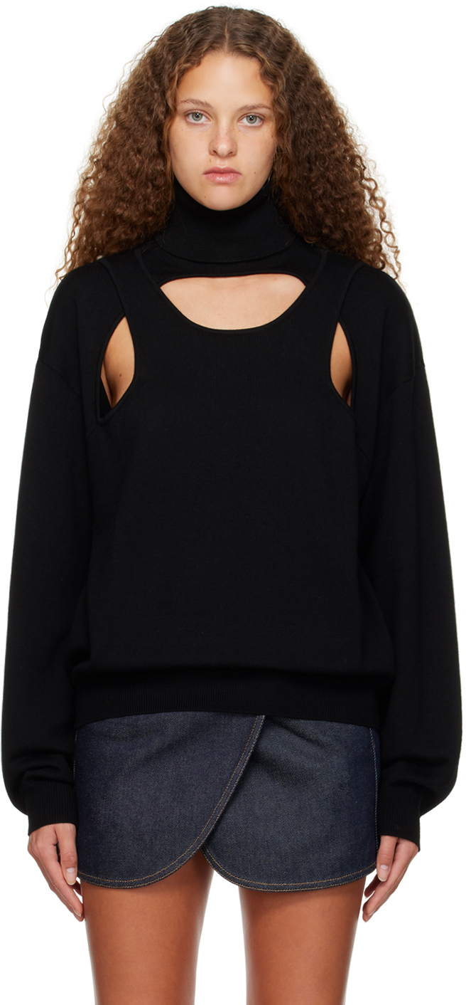 Coperni Black Layered Turtleneck