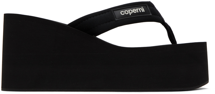 Coperni Black Branded Sandals