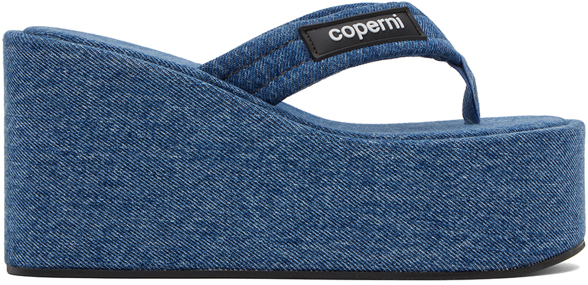 Coperniのブルー デニム Branded ウェッジサンダルがセール中