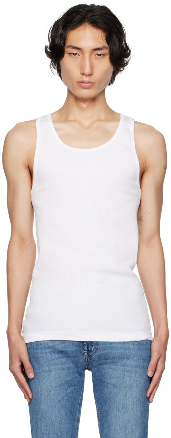 Calvin Klein Underwear: Three-Pack White Classic Fit Tank Tops