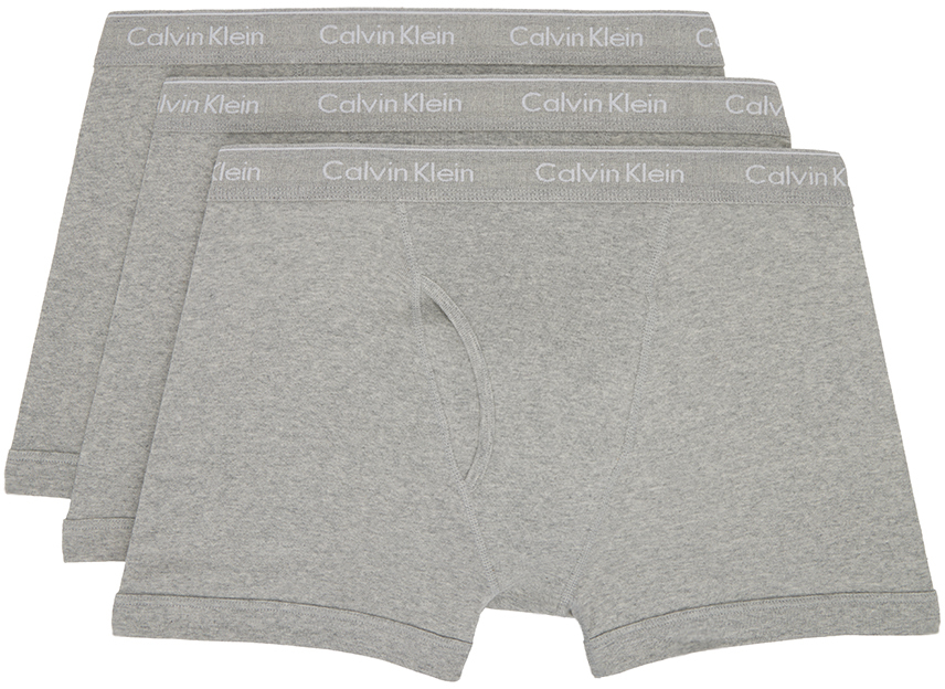 Calvin Klein Underwear Three-Pack Multicolor Cotton Classic Fit Boxer Briefs  Calvin Klein Underwear
