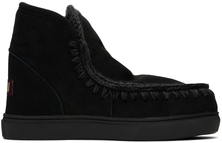 Mou Black Sneaker Boots In Bkbk Black