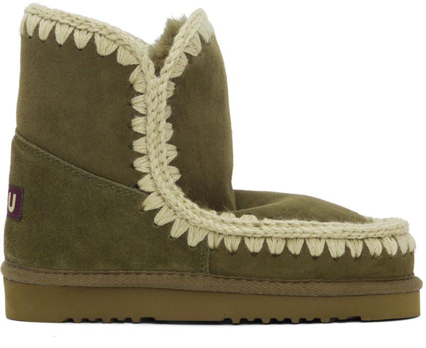 Mou Khaki 18 Boots In Moo Moos