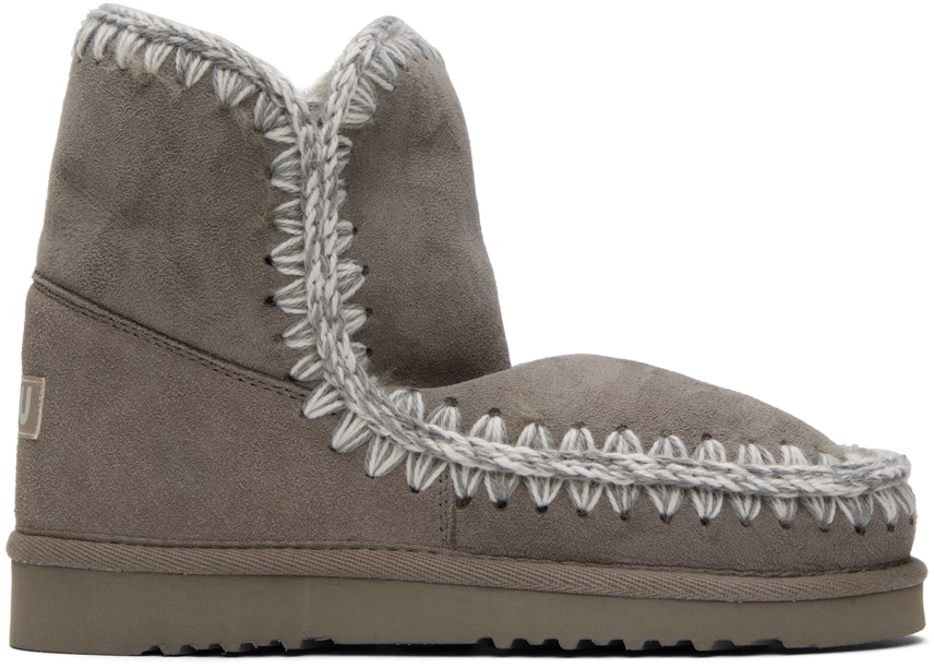 Mou Gray 18 Boots In Ngre New Grey