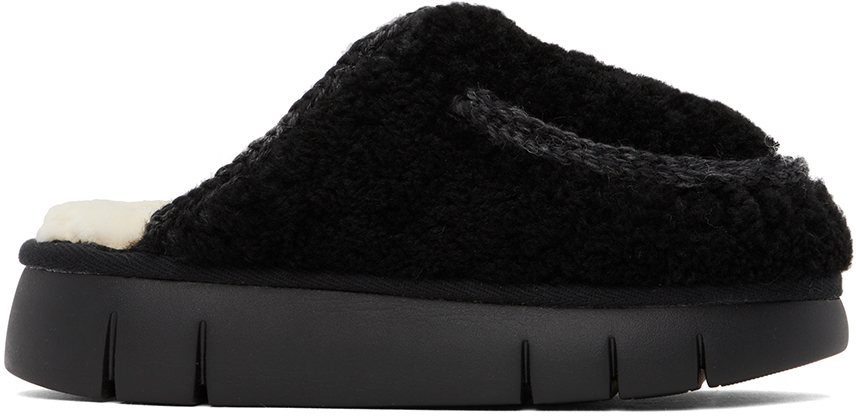 MOU BLACK BOUNCE SLIPPERS