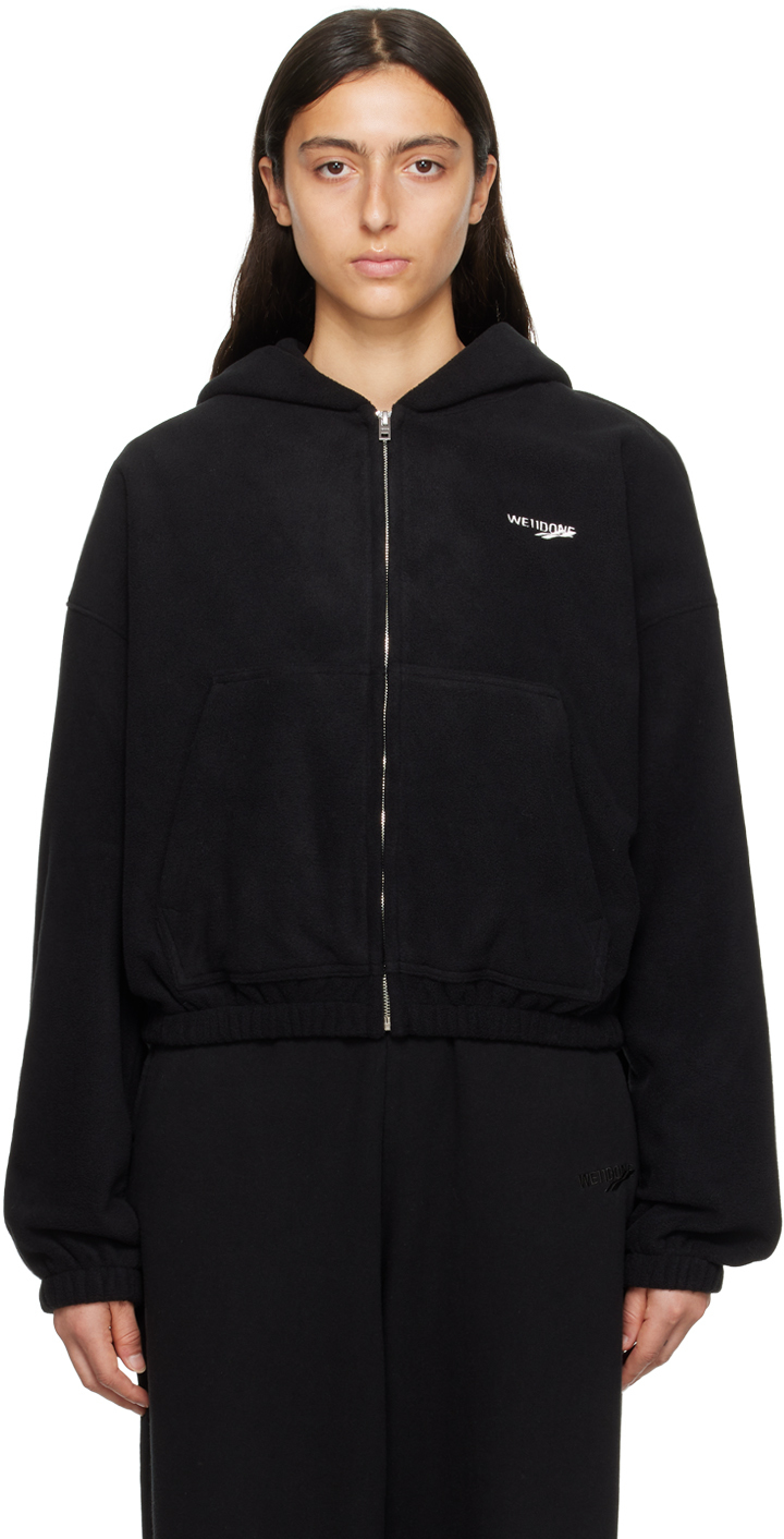 Black Wave Logo Hoodie