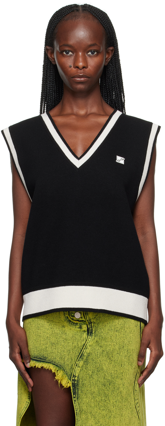 Black V-Neck Vest