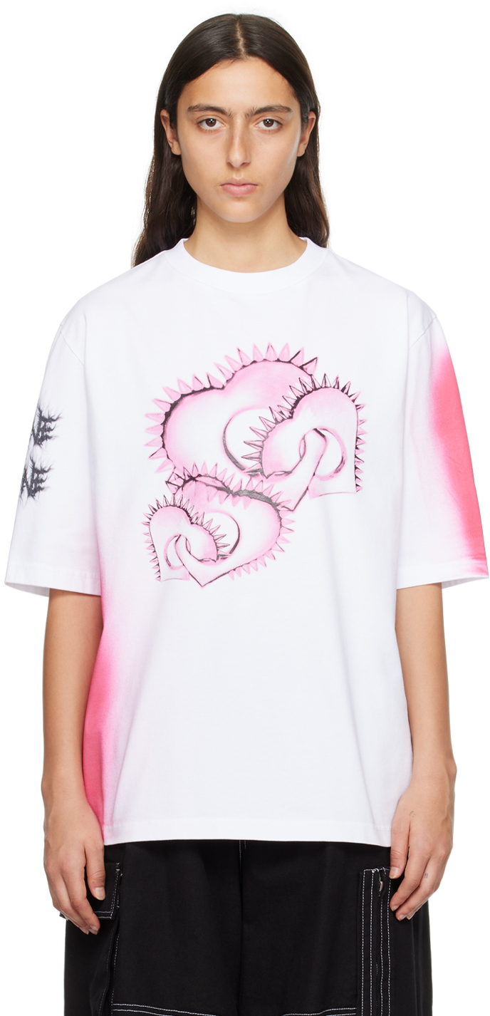 WE11DONE】WHITE SKULL PRINT T-SHIRT | AYIN