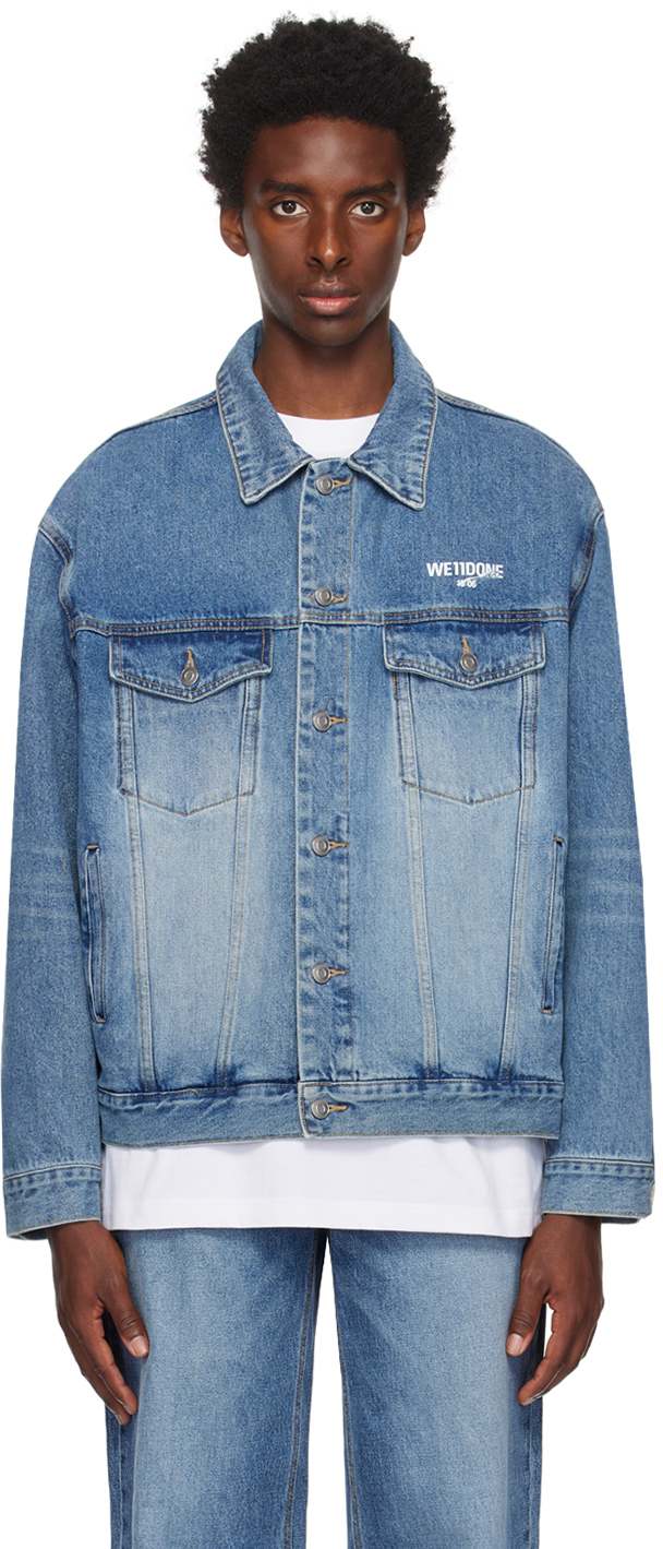 We11done: Blue '1506' Denim Jacket | SSENSE