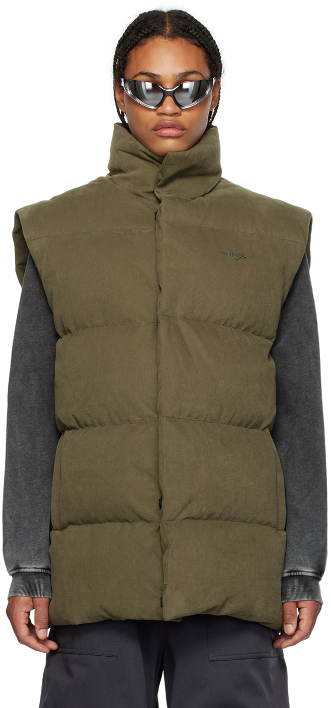 We11 Done Khaki Quilted Down Vest