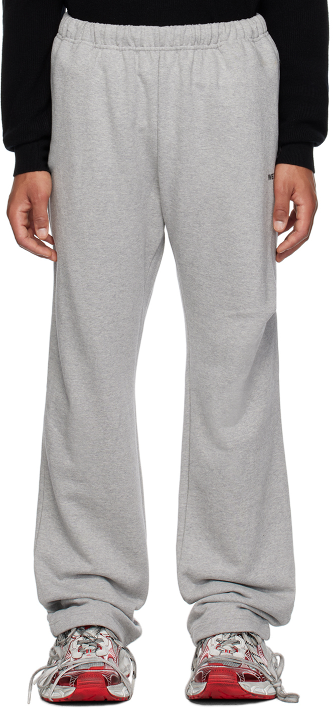 We11done: Gray Wide Sweatpants | SSENSE