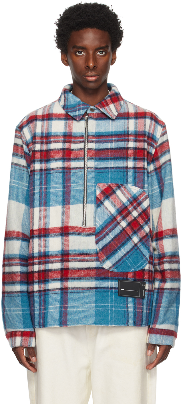 We11 Done Blue Check Shirt
