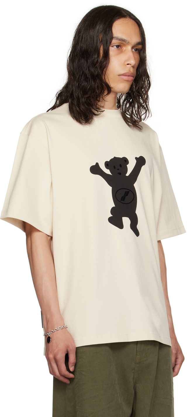 We11 Done Off-white Printed T-shirt In Ivory