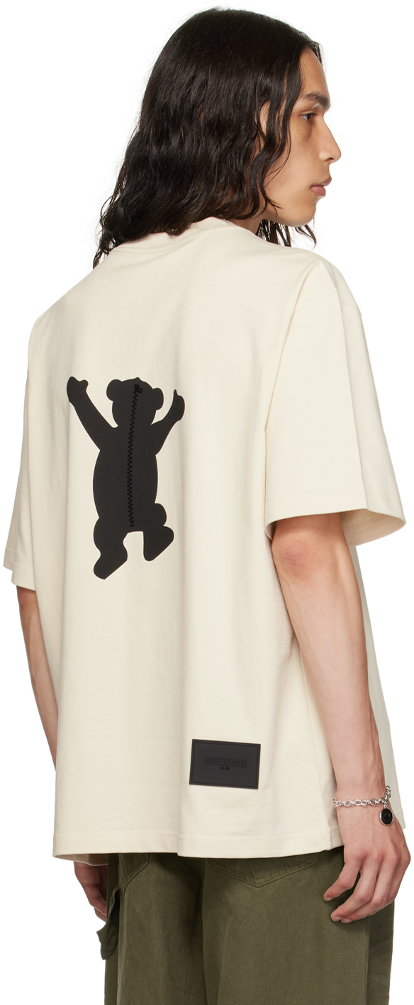 We11 Done Off-white Printed T-shirt In Ivory