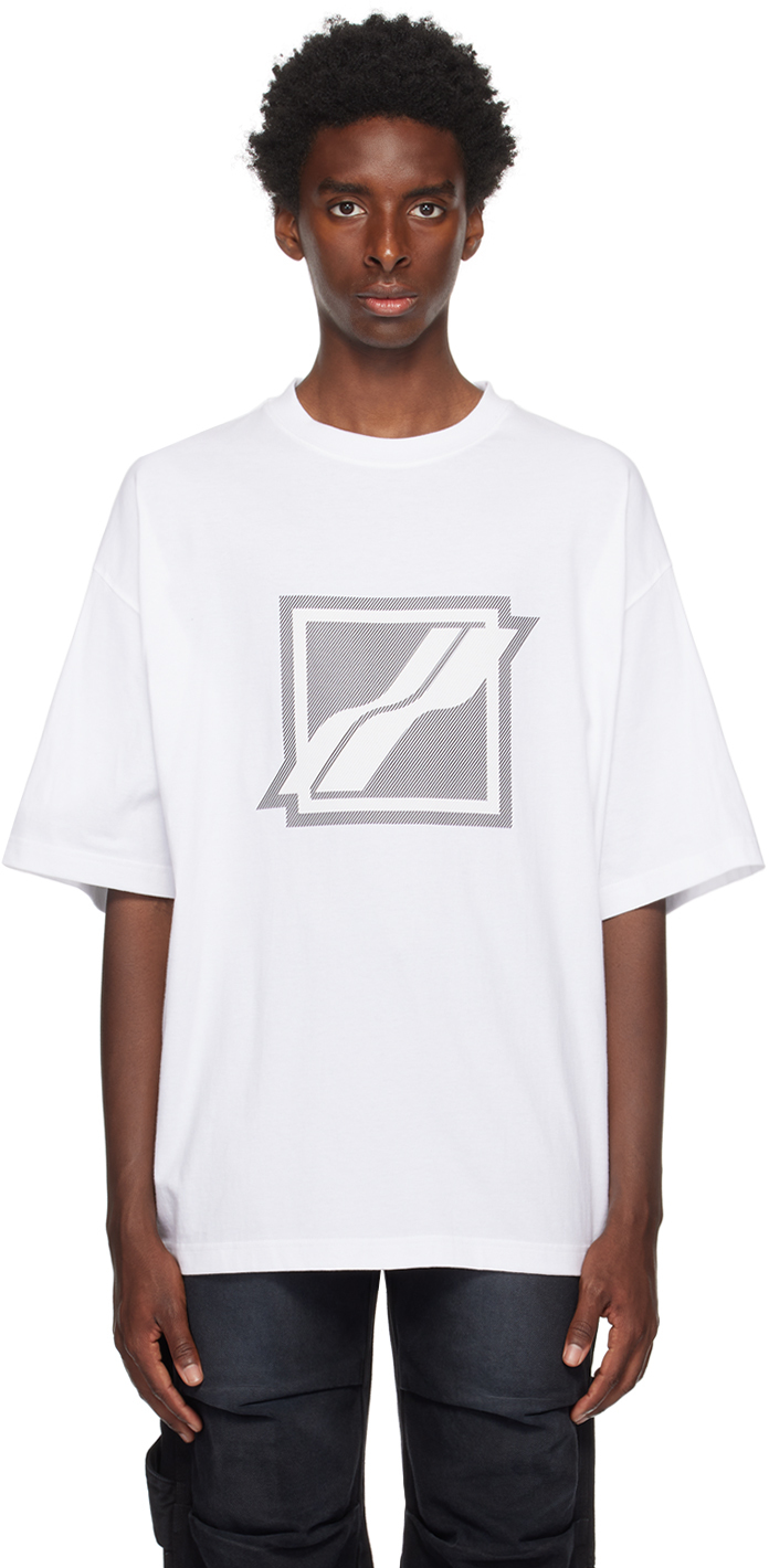 We11 Done Graphic-print Cotton T-shirt In White