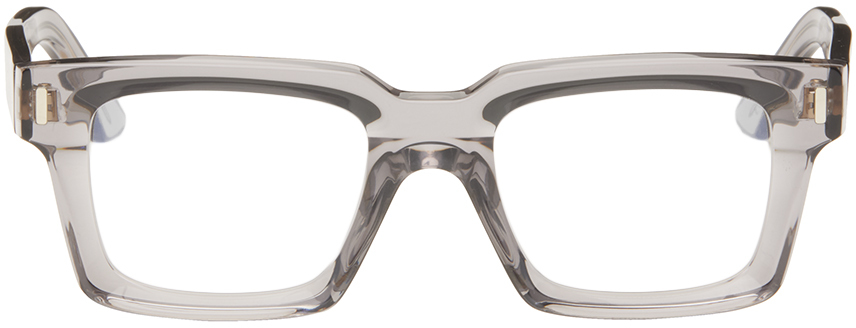Cutler And Gross Gray 1386 Glasses In Grey Clear