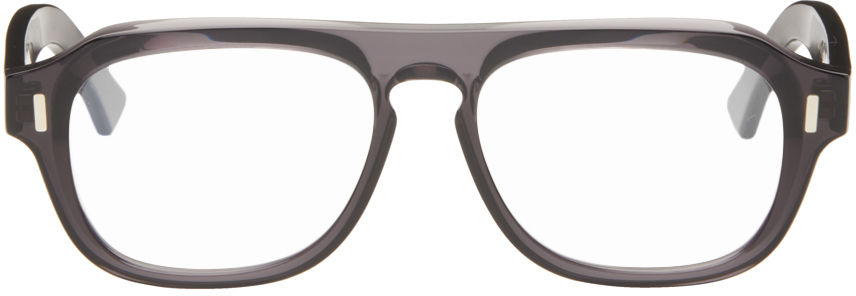Cutler And Gross Gray 1319 Glasses In Grey Clear
