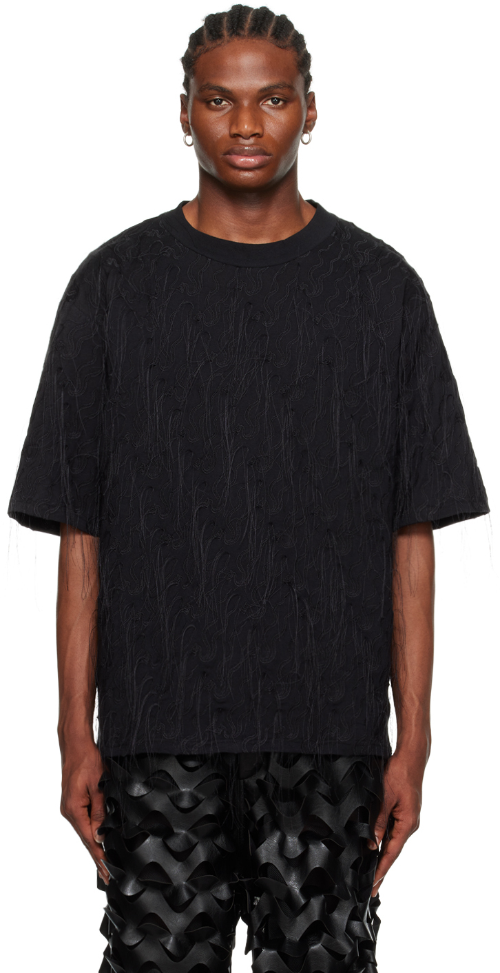 【関税込み】LU'U DAN ブラック Box Tシャツ Lu'u Dan メンズ tシャツ | SSENSE 日本