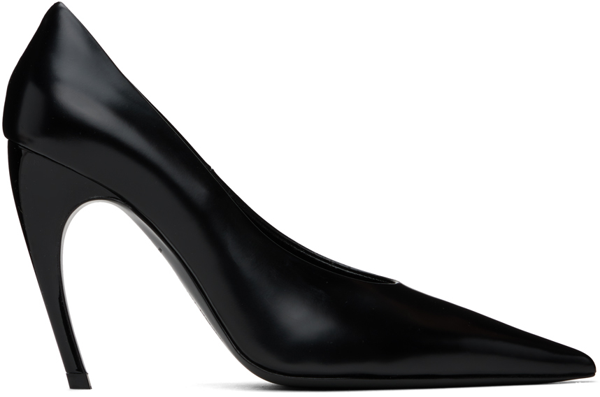 Nensi Dojaka: Black Curved Heels | SSENSE