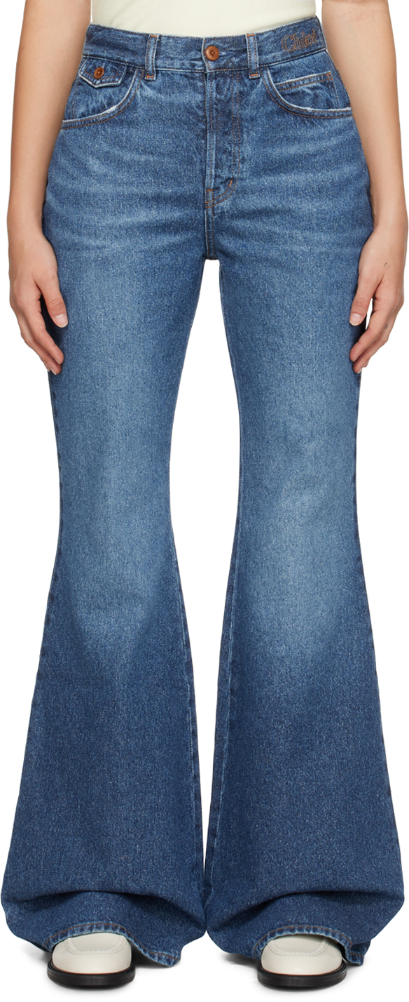 Chloé Blue Merapi Flare Jeans