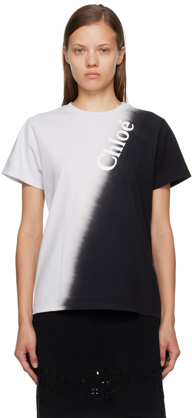 Chloé Black & Gray Gradient T-Shirt