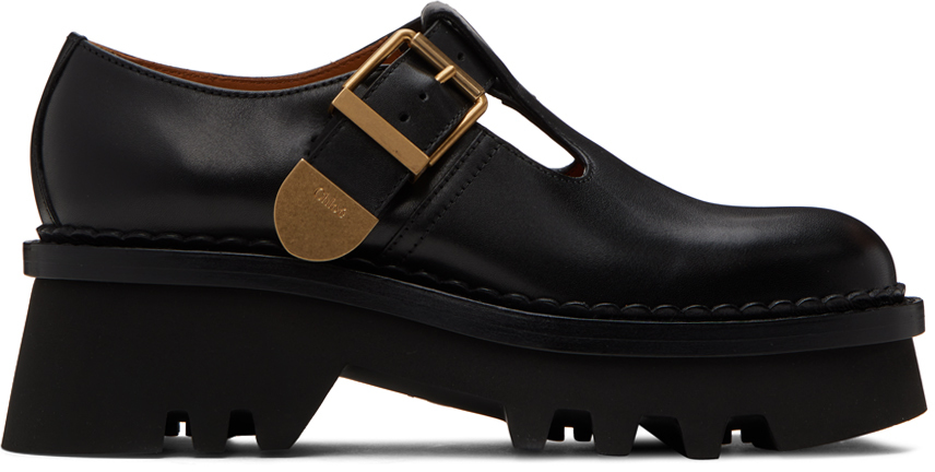 Chloé Black Owena Oxfords