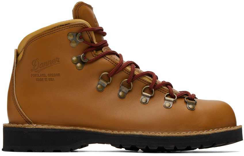 Danner Tan Mountain Pass Boots In Horween Rio