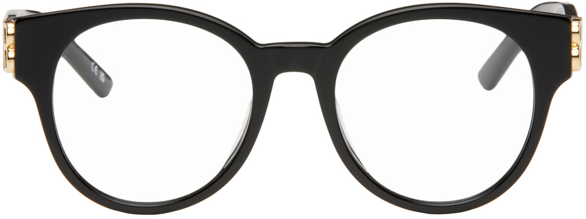 Balenciaga Black Round Glasses