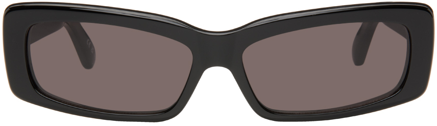 Black Oversize Rectangle Sunglasses