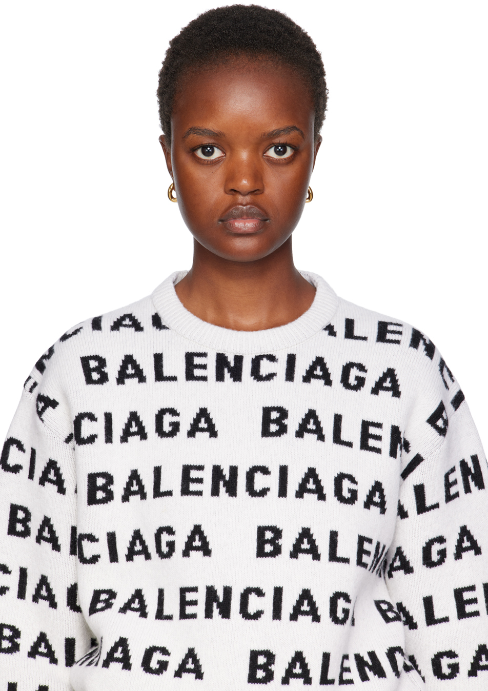 Balenciaga Loop Xxs Gold-tone Hoop Earrings In 0027 Shiny Gold