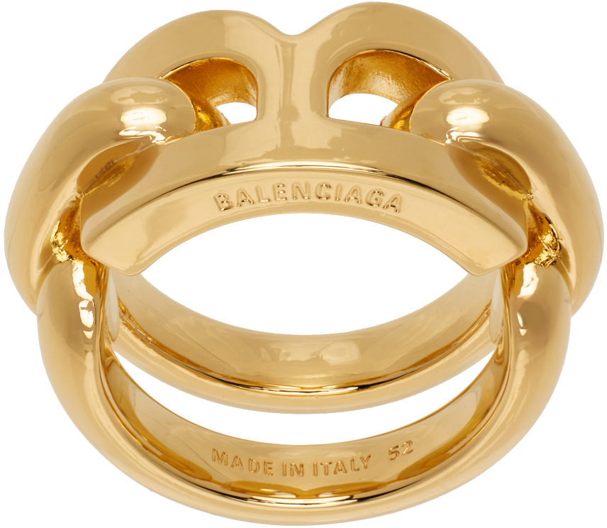 Gold B Chain 2.0 Ring