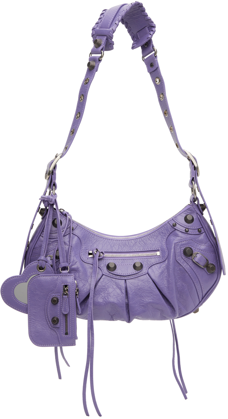 Balenciaga Purple Small 'Le Cagole' Bag